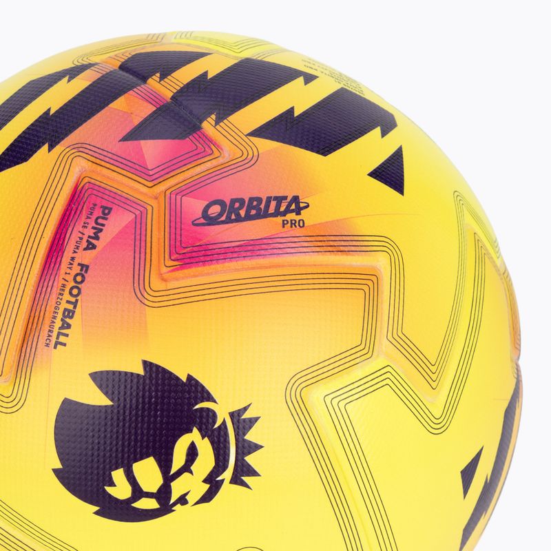 М'яч футбольний PUMA Orbita Pro PL Lights FIFA Quality fluo yellow/multicolor розмір 5 3