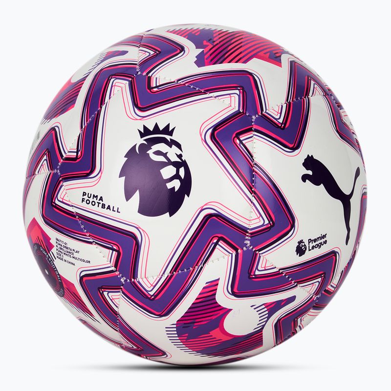 PUMA Orbita Play PL Brilliance футбольна пума біла/багатобарвна, розмір 3 2