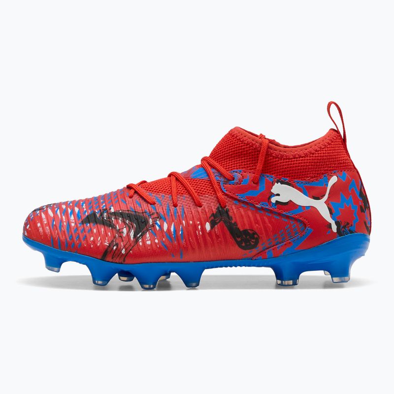 Кросівки футбольні дитячі PUMA Future 8 Match Playmakers FG/AG Jr puma red/puma black/ultra blue/pink pixel