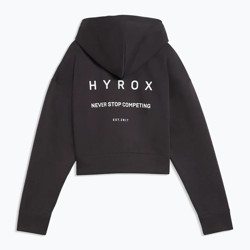 Жіноча світшот PUMA x HYROX World Cropped Hoodie чорний/білий 2