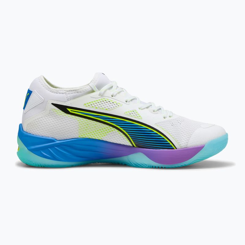 Кросівки гандбольні PUMA Eliminate Nitro SQD 4 Game On puma white/glowing red/ultra blue 9