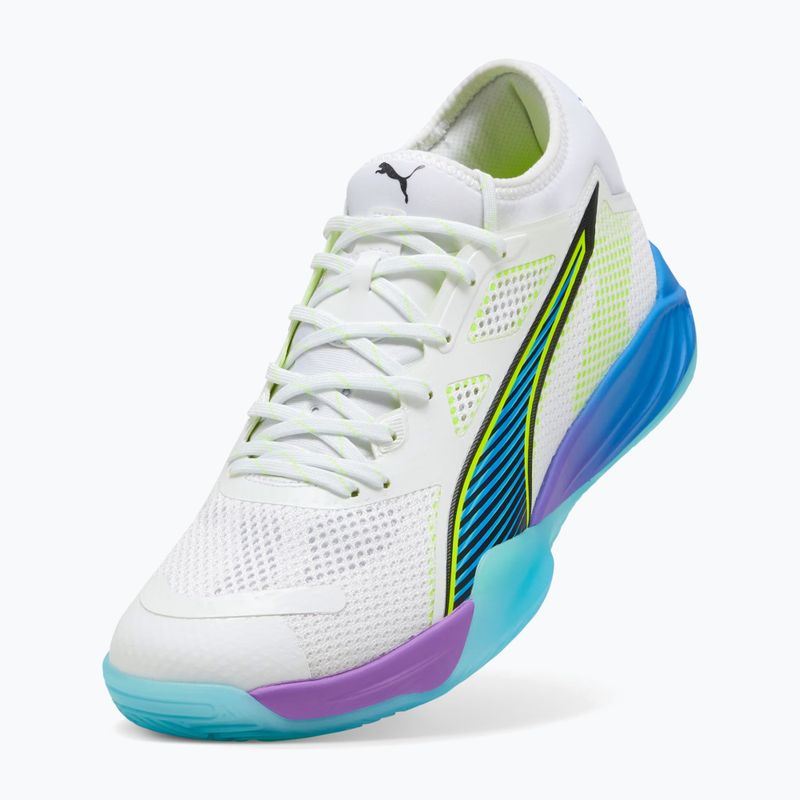 Кросівки гандбольні PUMA Eliminate Nitro SQD 4 Game On puma white/glowing red/ultra blue 10