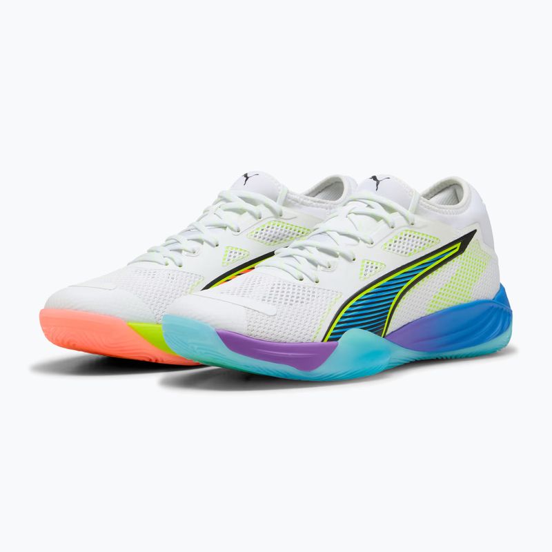 Кросівки гандбольні PUMA Eliminate Nitro SQD 4 Game On puma white/glowing red/ultra blue 11