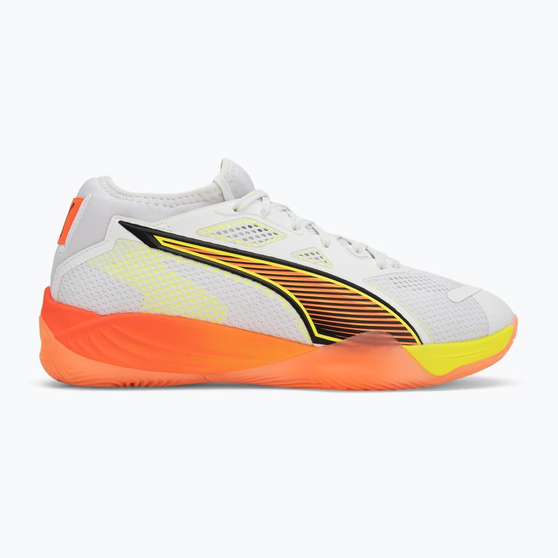 Кросівки гандбольні PUMA Eliminate Nitro SQD 4 Game On puma white/glowing red/ultra blue 2