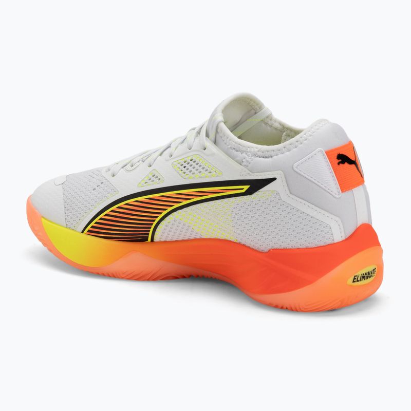 Кросівки гандбольні PUMA Eliminate Nitro SQD 4 Game On puma white/glowing red/ultra blue 3