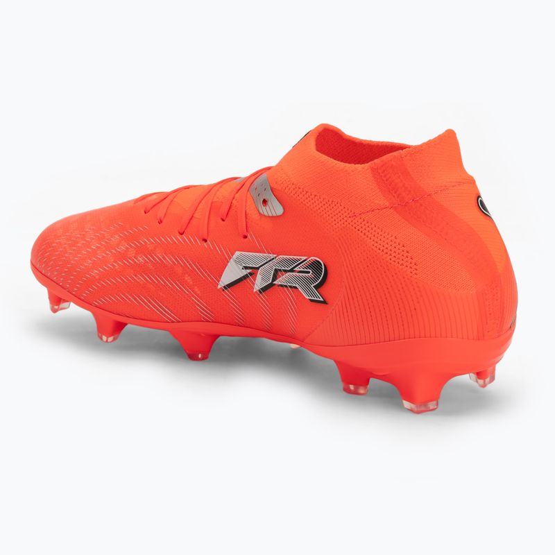 Кросівки футбольні дитячі PUMA Future 9 Pro FG/AG Jr glowing red/puma white/puma black/puma silver 3