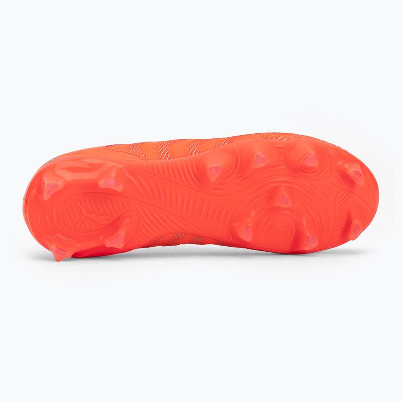 Кросівки футбольні дитячі PUMA Future 9 Match LL FG/AG Jr glowing red/puma white/puma black/puma silver 4
