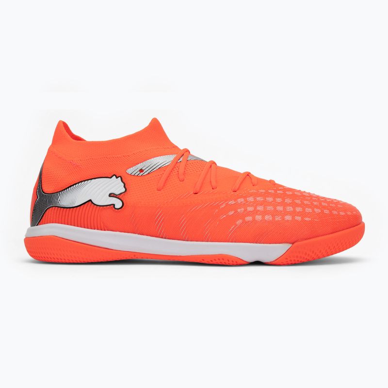 Кросівки футбольні PUMA Future 9 Match IT glowing red/puma white/puma black/puma silver 2