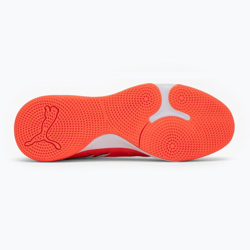 Кросівки футбольні PUMA Future 9 Match IT glowing red/puma white/puma black/puma silver 4
