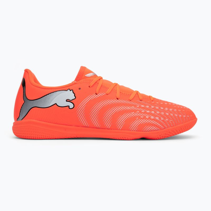 Кросівки футбольні PUMA Future 9 Play IT glowing red/puma white/puma black/puma silver 2