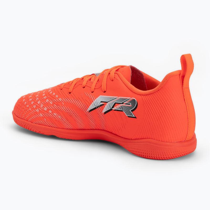 Кросівки футбольні дитячі PUMA Future 9 Play IT Jr glowing red/puma white/puma black/puma silver 3