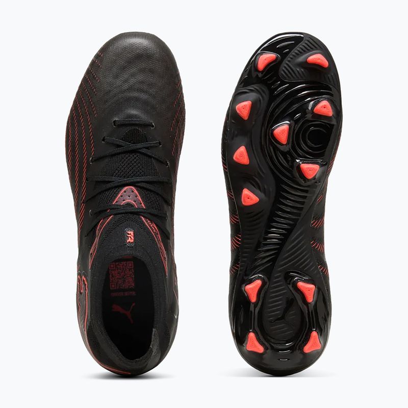 Кросівки футбольні дитячі PUMA Future 9 Pro FG/AG Jr puma black/puma white/blue jewel 11