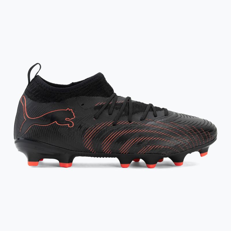Кросівки футбольні дитячі PUMA Future 9 Match FG/AG Jr puma black/glowing red/strong grey 2