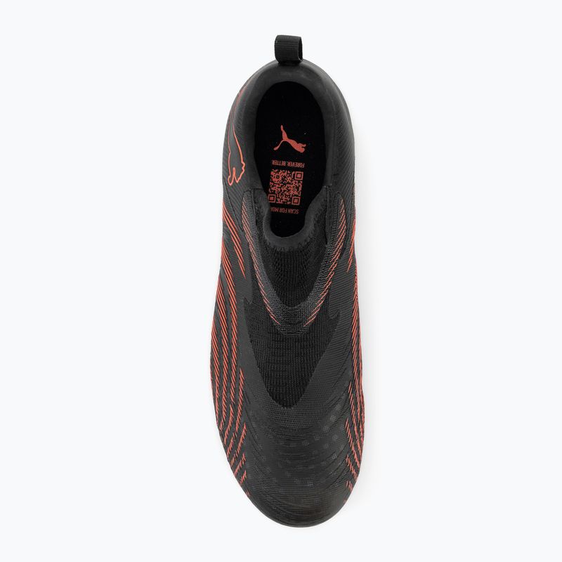 Кросівки футбольні дитячі PUMA Future 9 Match LL FG/AG Jr puma black/glowing red/strong grey 5