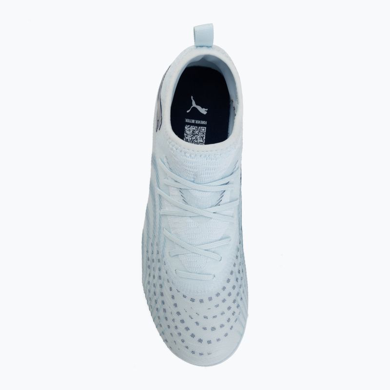 Кросівки футбольні дитячі PUMA Future 9 Match TT + Mid Jr icy blue/puma white/blue jewel 5