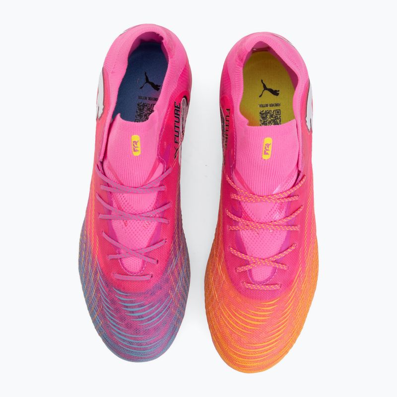 Кросівки футбольні PUMA Future 9 Fusion FG/AG poison pink/sun stream/bright aqua/puma wht 5