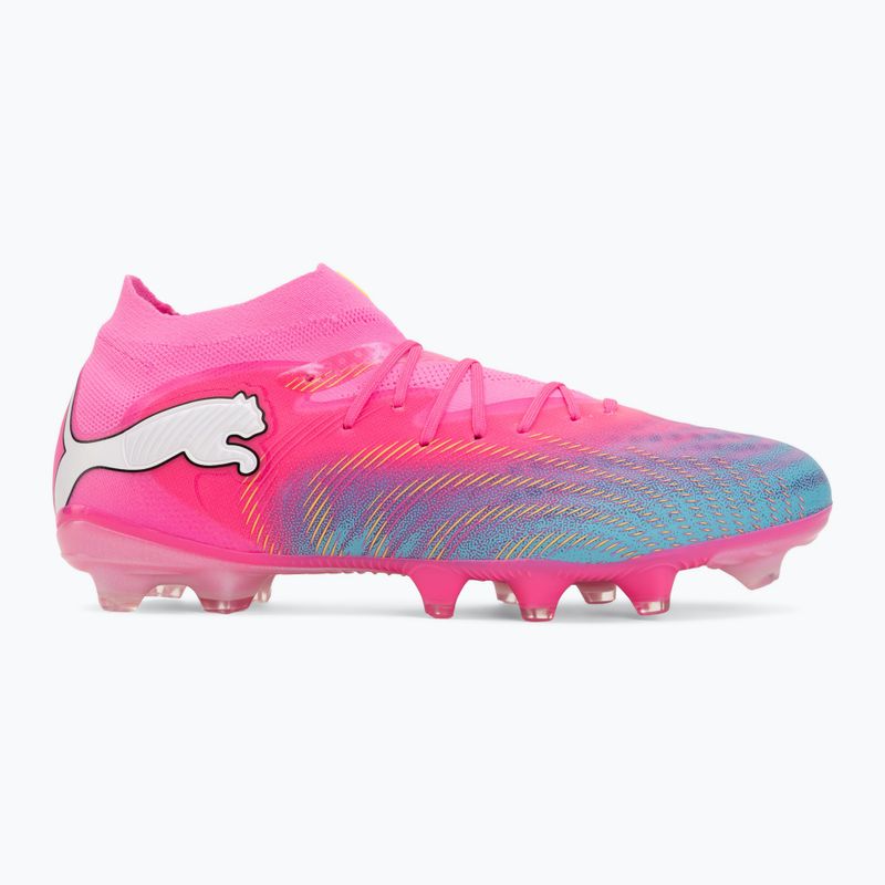 Кросівки футбольні PUMA Future 9 Pro FG/AG poison pink/sun stream/bright aqua/puma white 2