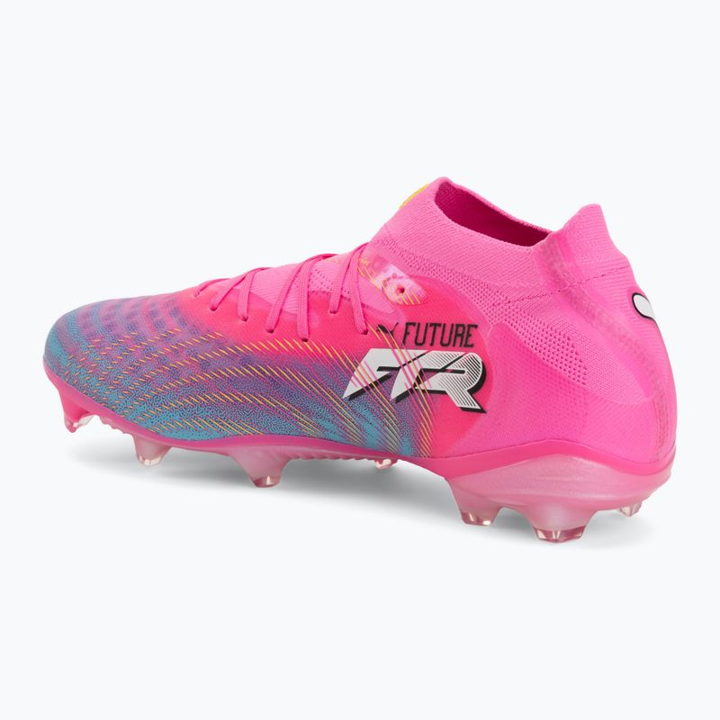 Кросівки футбольні PUMA Future 9 Pro FG/AG poison pink/sun stream/bright aqua/puma white 3