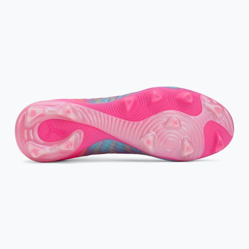 Кросівки футбольні PUMA Future 9 Pro FG/AG poison pink/sun stream/bright aqua/puma white 4