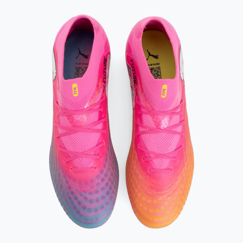 Кросівки футбольні PUMA Future 9 Pro FG/AG poison pink/sun stream/bright aqua/puma white 5