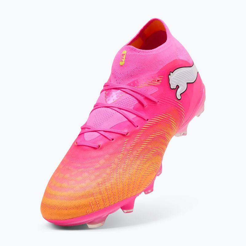 Кросівки футбольні PUMA Future 9 Pro FG/AG poison pink/sun stream/bright aqua/puma white 4