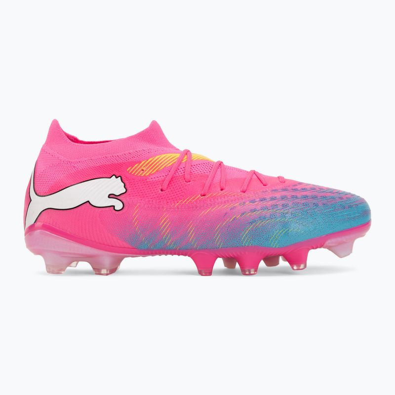 Кросівки футбольні PUMA Future 9 Match FG/AG poison pink/puma wht/sun stream/bright aqua/puma blk 2