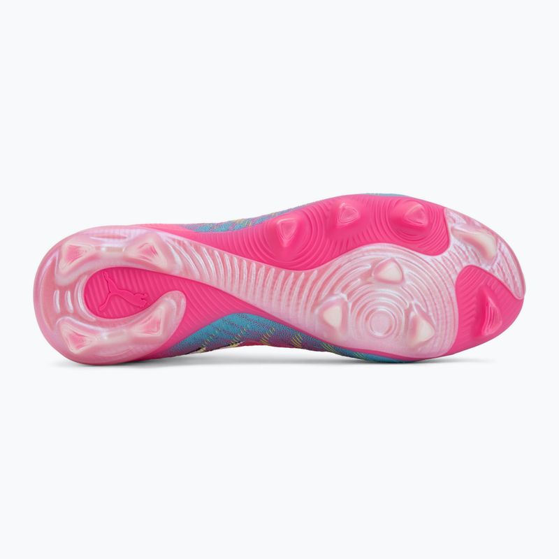 Кросівки футбольні PUMA Future 9 Match FG/AG poison pink/puma wht/sun stream/bright aqua/puma blk 4