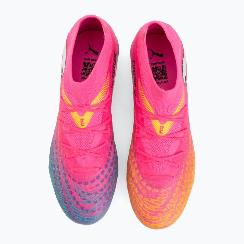 Кросівки футбольні PUMA Future 9 Match FG/AG poison pink/puma wht/sun stream/bright aqua/puma blk 5
