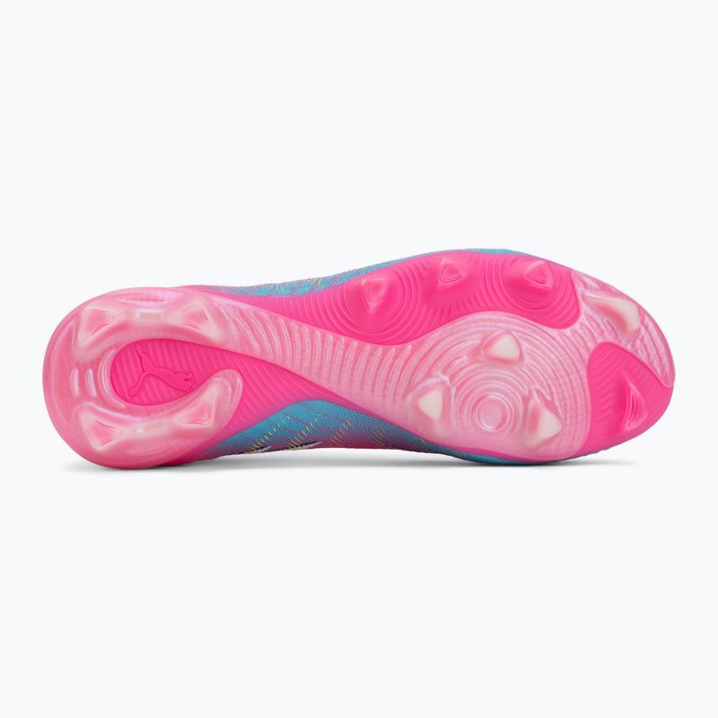 Кросівки футбольні PUMA Future 9 Match Fusion FG/AG poison pink/puma wht/sun stream/bright aqua/puma blk 4