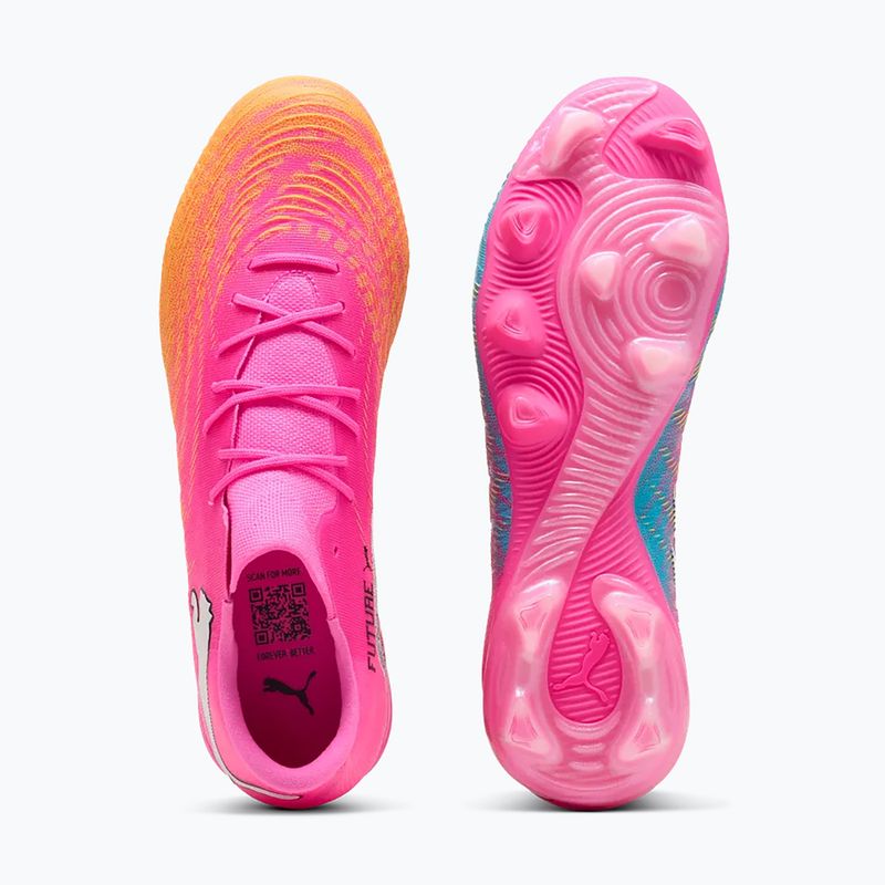 Кросівки футбольні PUMA Future 9 Match Fusion FG/AG poison pink/puma wht/sun stream/bright aqua/puma blk 4