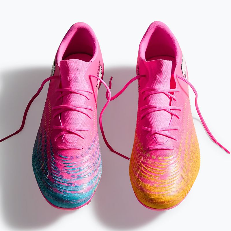 Кросівки футбольні PUMA Future 9 Match Fusion FG/AG poison pink/puma wht/sun stream/bright aqua/puma blk 5