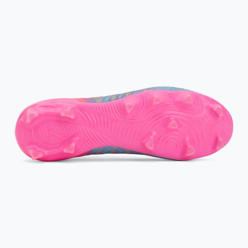 Кросівки футбольні дитячі PUMA Future 9 Pro FG/AG Jr poison pink/puma wht/sun stream/bright aqua/puma blk 4