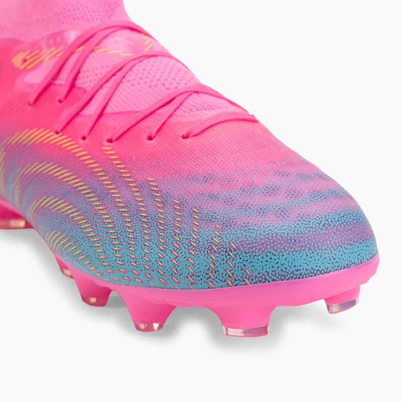 Кросівки футбольні дитячі PUMA Future 9 Pro FG/AG Jr poison pink/puma wht/sun stream/bright aqua/puma blk 7