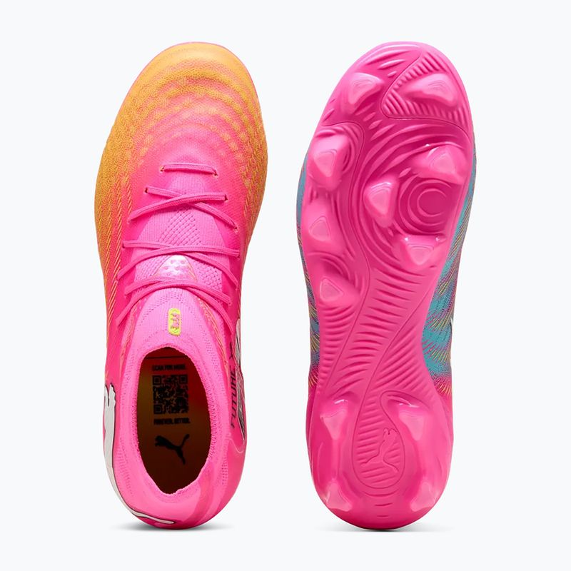 Кросівки футбольні дитячі PUMA Future 9 Pro FG/AG Jr poison pink/puma wht/sun stream/bright aqua/puma blk 5