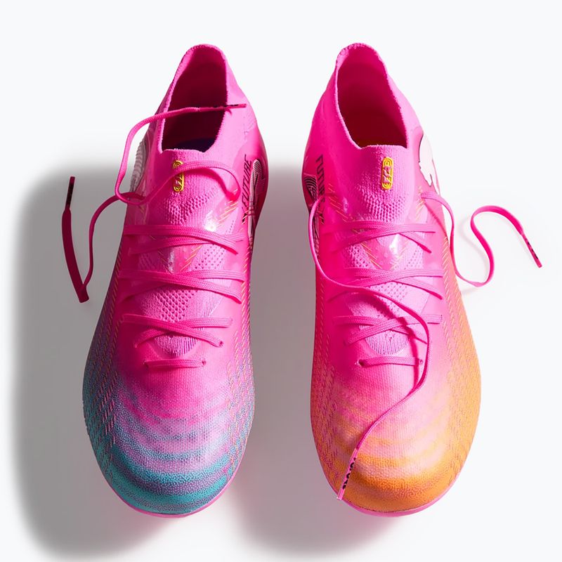 Кросівки футбольні дитячі PUMA Future 9 Pro FG/AG Jr poison pink/puma wht/sun stream/bright aqua/puma blk 6