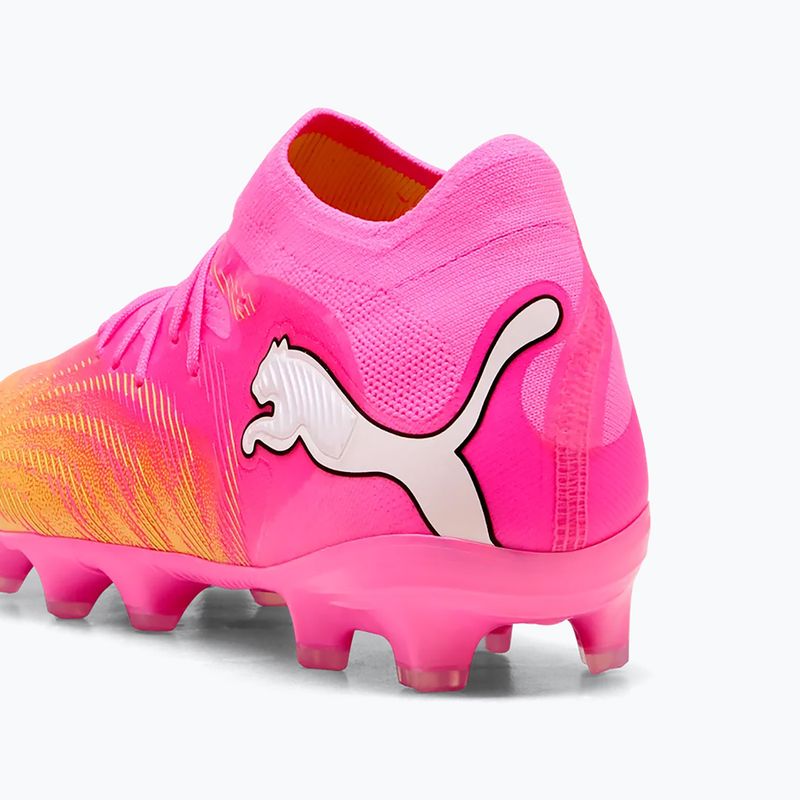 Кросівки футбольні дитячі PUMA Future 9 Pro FG/AG Jr poison pink/puma wht/sun stream/bright aqua/puma blk 7