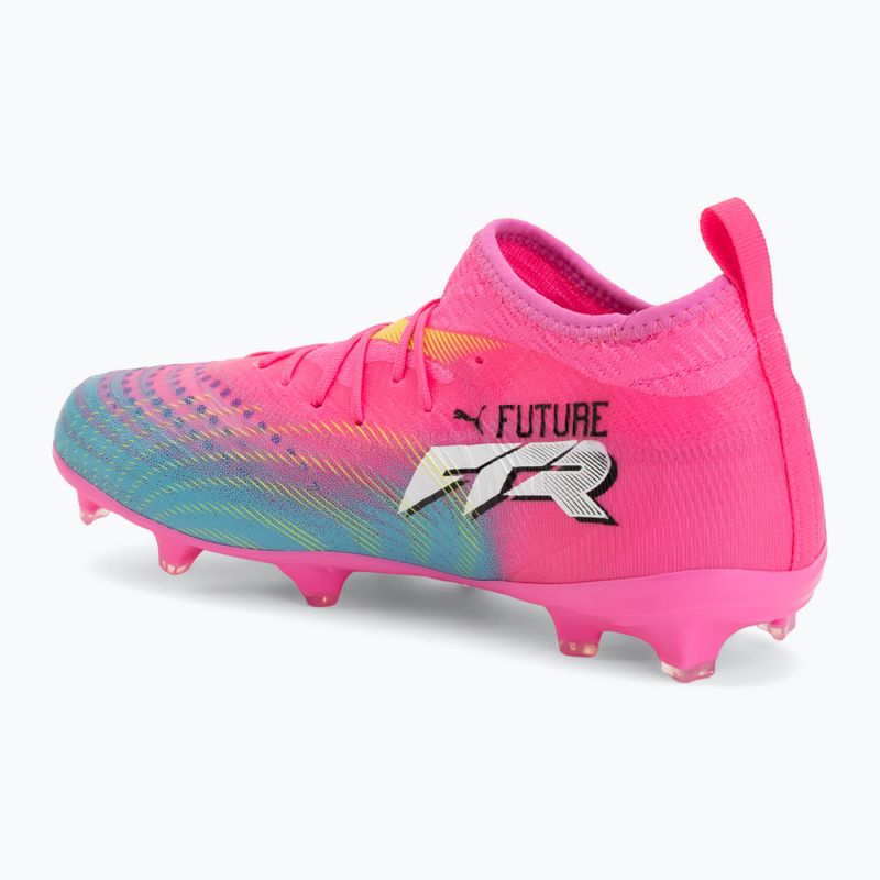 Кросівки футбольні дитячі PUMA Future 9 Match FG/AG Jr poison pink/puma wht/sun stream/bright aqua/puma blk 3