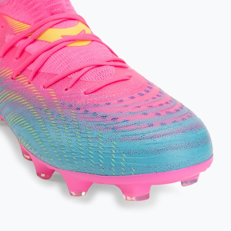 Кросівки футбольні дитячі PUMA Future 9 Match FG/AG Jr poison pink/puma wht/sun stream/bright aqua/puma blk 7