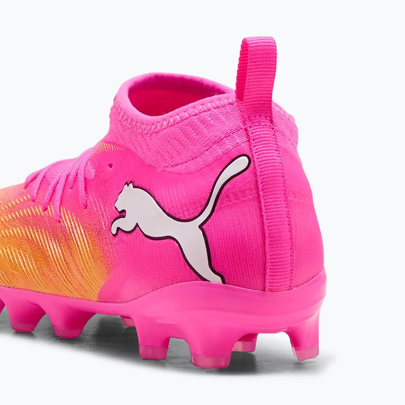 Кросівки футбольні дитячі PUMA Future 9 Match FG/AG Jr poison pink/puma wht/sun stream/bright aqua/puma blk 5