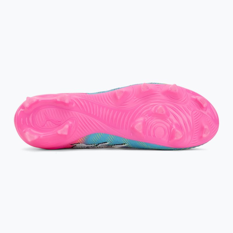 Кросівки футбольні дитячі PUMA Future 9 Match LL FG/AG Jr poison pink/puma wht/sun stream/bright aqua/puma blk 4