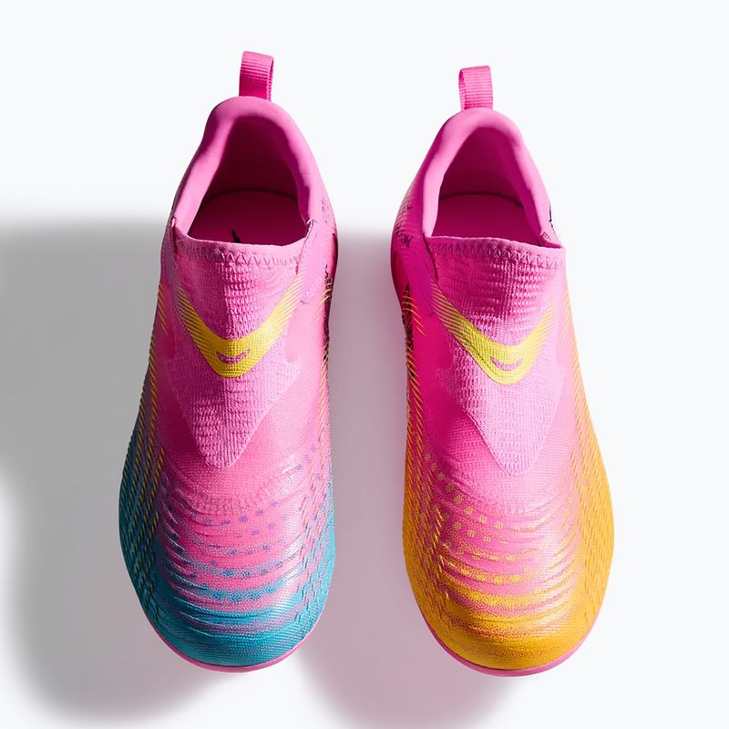 Кросівки футбольні дитячі PUMA Future 9 Match LL FG/AG Jr poison pink/puma wht/sun stream/bright aqua/puma blk 5
