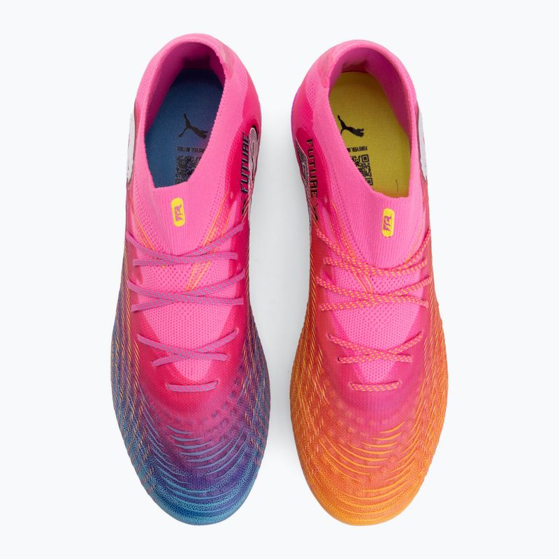 Кросівки футбольні PUMA Future 9 Ultimate FG poison pink/puma wht/sun stream/bright aqua/puma blk 5