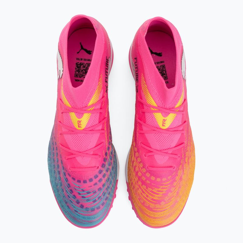 Кросівки футбольні PUMA Future 9 Match TT poison pink/puma wht/sun stream/bright aqua/puma blk 5