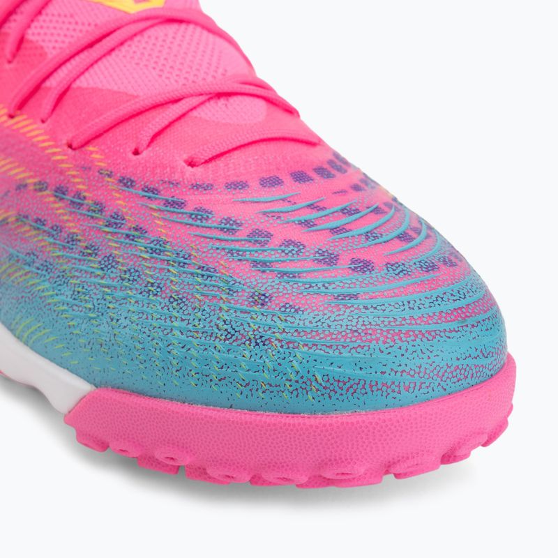 Кросівки футбольні PUMA Future 9 Match TT poison pink/puma wht/sun stream/bright aqua/puma blk 7