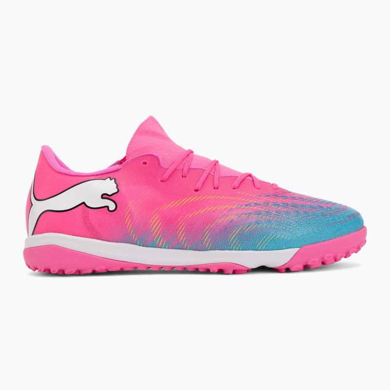 Кросівки футбольні PUMA Future 9 Match Fusion TT poison pink/puma wht/sun stream/bright aqua/puma blk 2