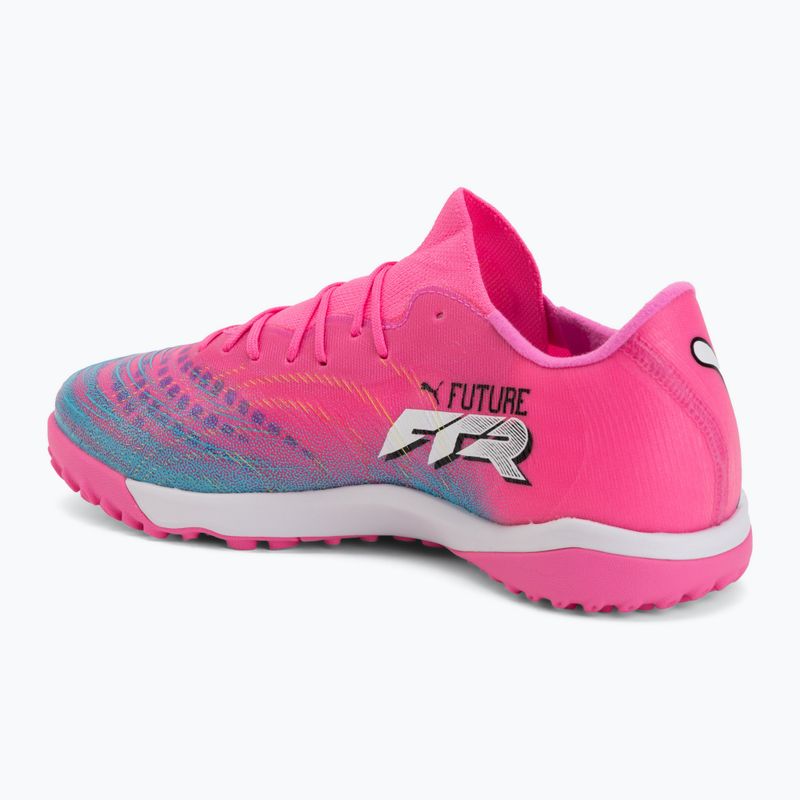 Кросівки футбольні PUMA Future 9 Match Fusion TT poison pink/puma wht/sun stream/bright aqua/puma blk 3