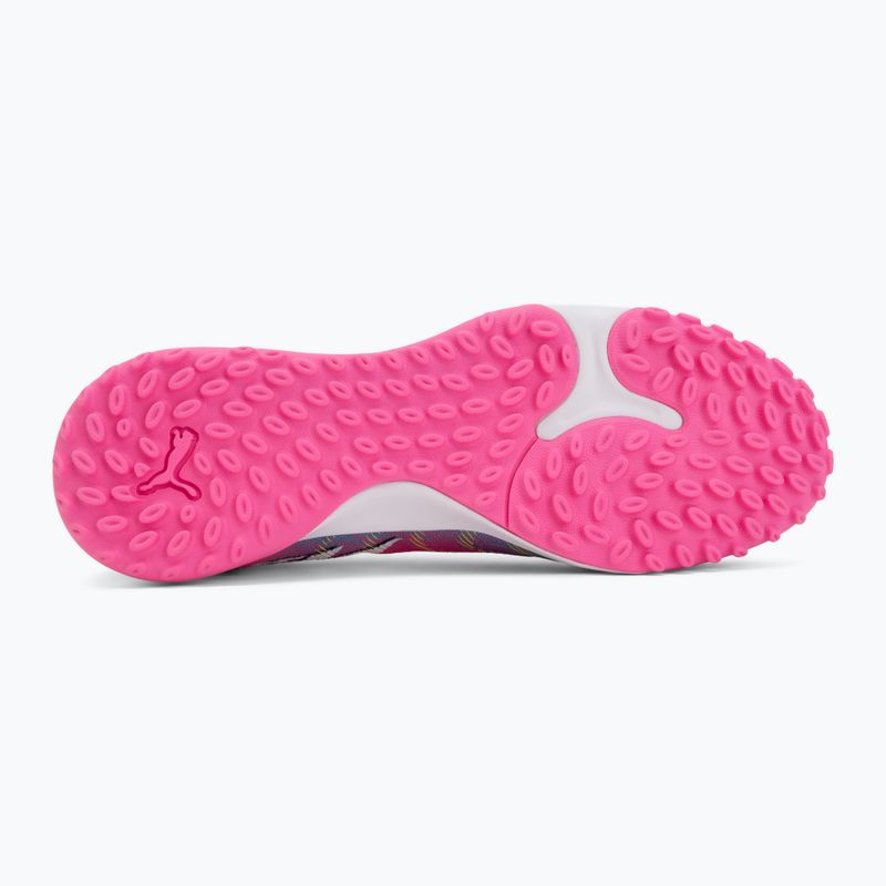 Кросівки футбольні PUMA Future 9 Match Fusion TT poison pink/puma wht/sun stream/bright aqua/puma blk 4