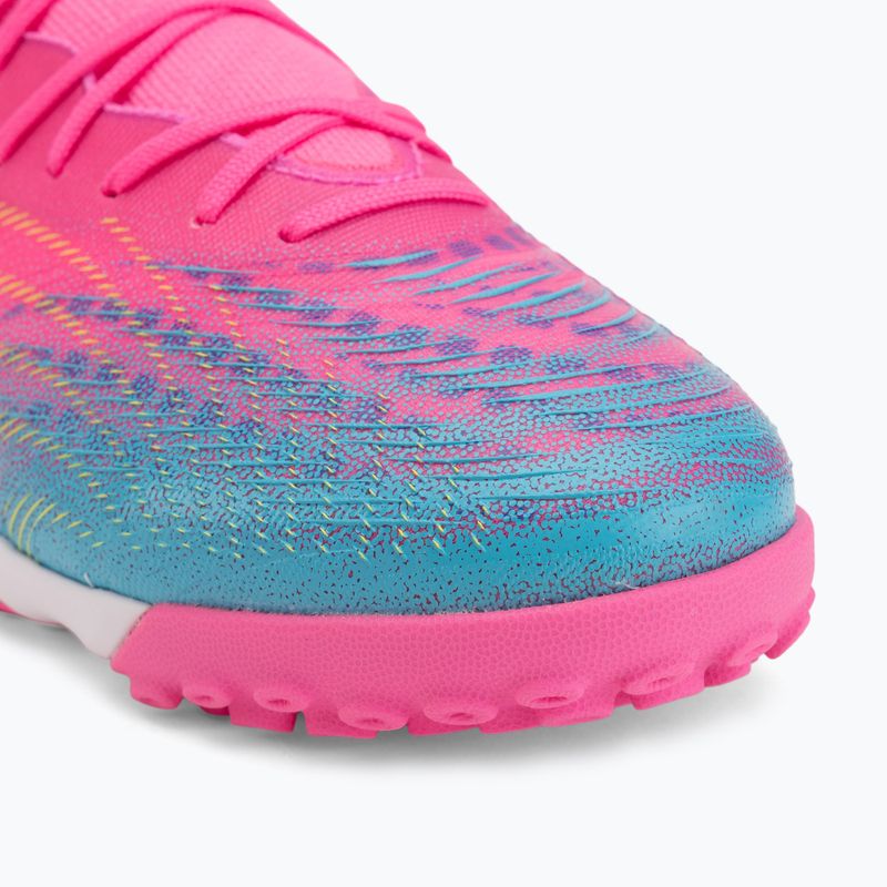 Кросівки футбольні PUMA Future 9 Match Fusion TT poison pink/puma wht/sun stream/bright aqua/puma blk 7
