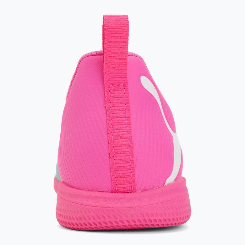 Кросівки футбольні дитячі PUMA Future 9 Play IT Jr poison pink/puma wht/sun stream/bright aqua/puma blk 6