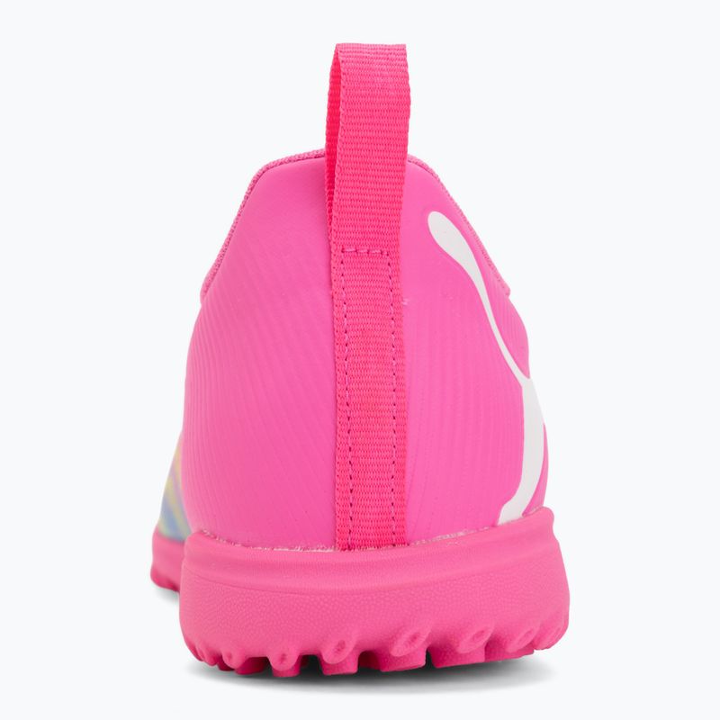 Кросівки футбольні дитячі PUMA Future 9 Play TT poison pink/puma wht/sun stream/bright aqua/puma blk 6